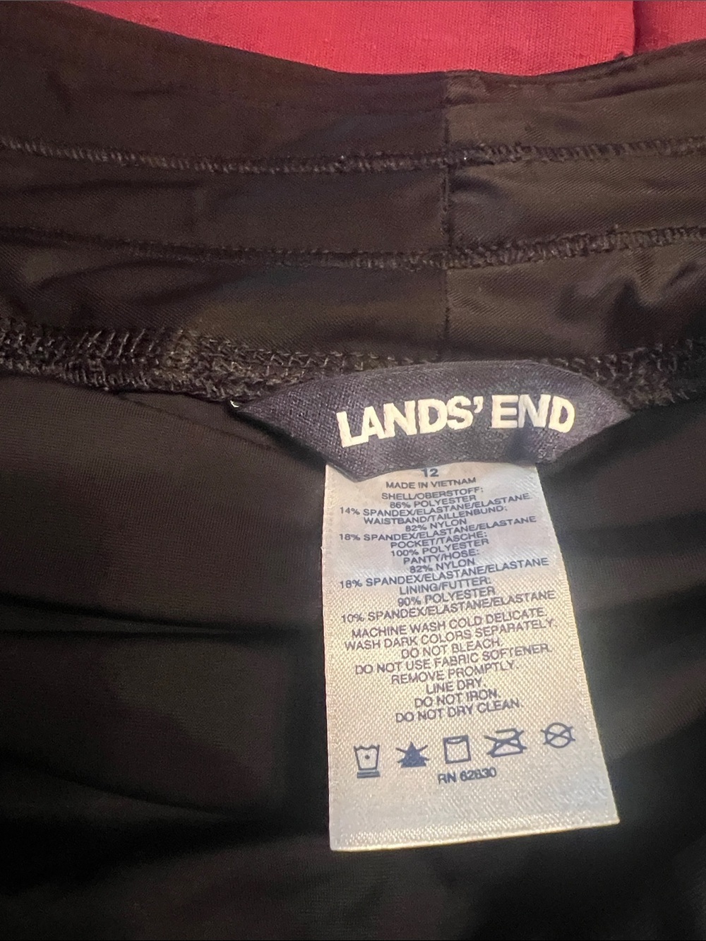 Lands End Women’s Black Teal print Board Shorts with panty 12 - Picture 2 of 6
